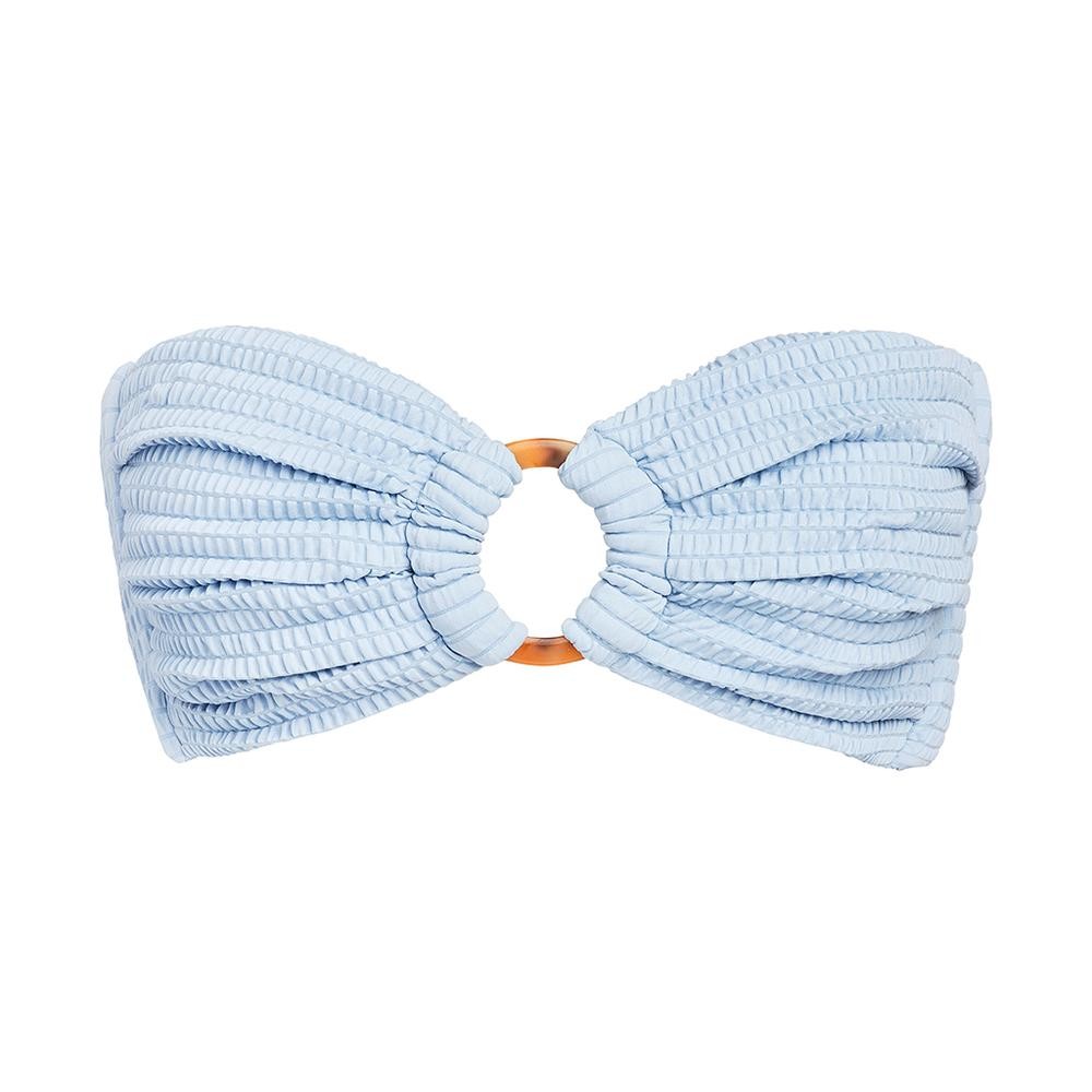 Montce Swimwear Bikini Bandeau Top Baby Blue Bleu Fashion Blog Mode Tendance Ete 2020