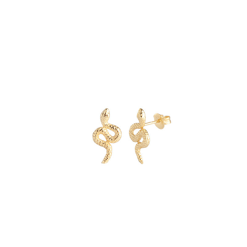 Tendance Trend Bijou Jewellery Or Gold Argent Silver By Lia Boucles Oreilles Earrings Snake Serpent