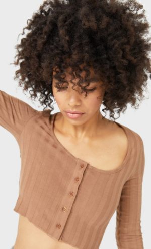 Junesixtyfive Fashion Blog Mode Tendance Automne Hiver 2020 Selection Stradivarius Cardigan Court Crop Top Marron Nude