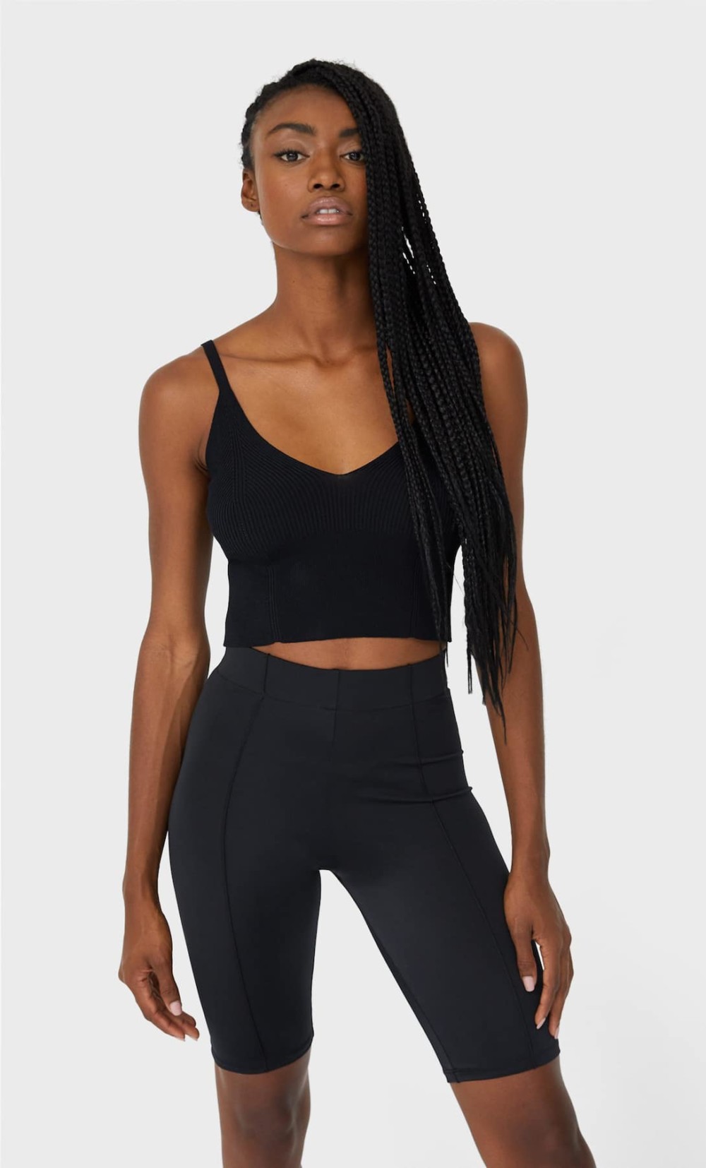 Junesixtyfive Fashion Blog Mode Tendance Automne Hiver 2020 Selection Stradivarius Cycliste Noir