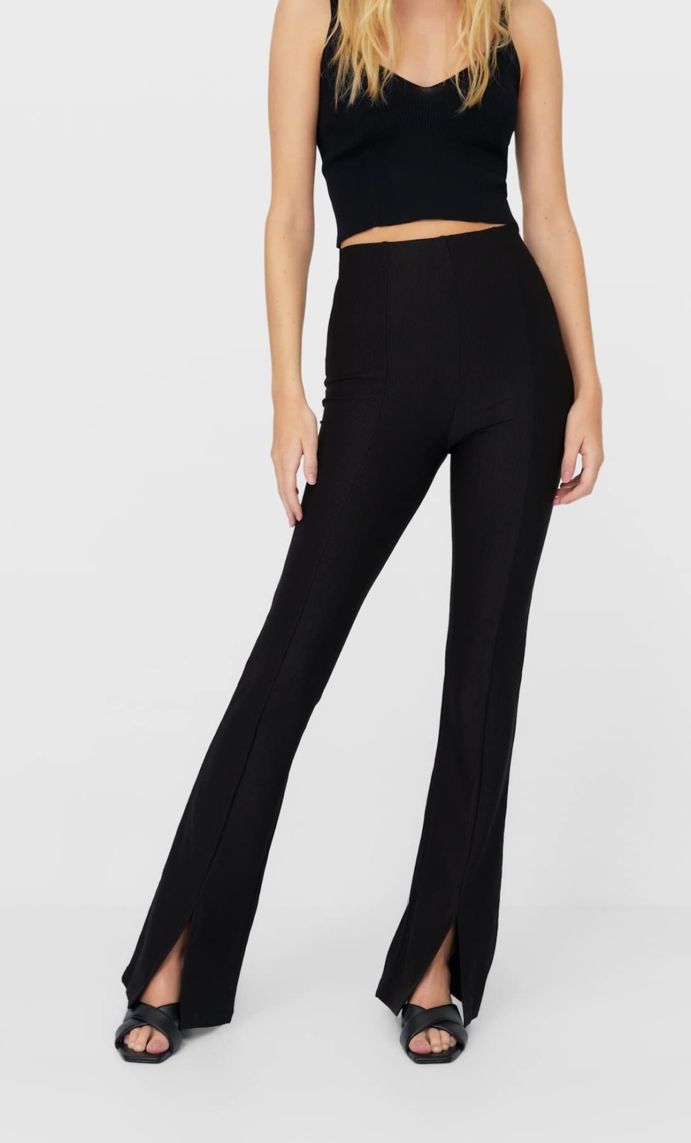 Junesixtyfive Fashion Blog Mode Tendance Automne Hiver 2020 Selection Stradivarius Pantalon Fendu Noir