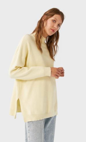 Junesixtyfive Fashion Blog Mode Tendance Automne Hiver 2020 Selection Stradivarius Pull Col Roule Jaune