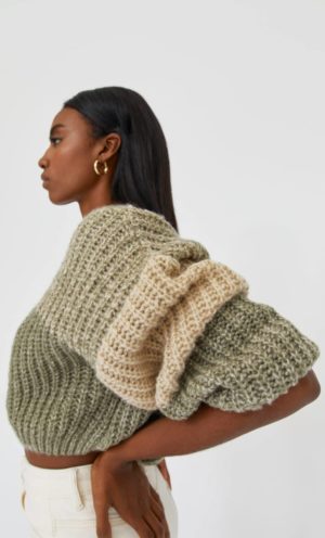 Junesixtyfive Fashion Blog Mode Tendance Automne Hiver 2020 Selection Stradivarius Pull Maille Vert Beige