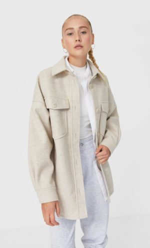 Junesixtyfive Fashion Blog Mode Tendance Automne Hiver 2020 Selection Stradivarius Veste Surchemise Beige